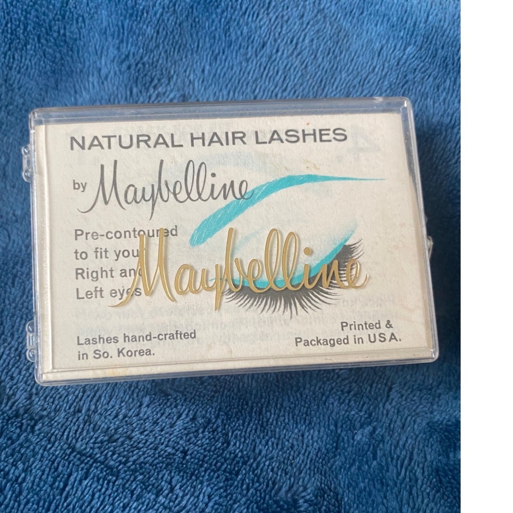 Vintage 50s 60s Maybelline Natural Hair Lashes with Case and Instructions
